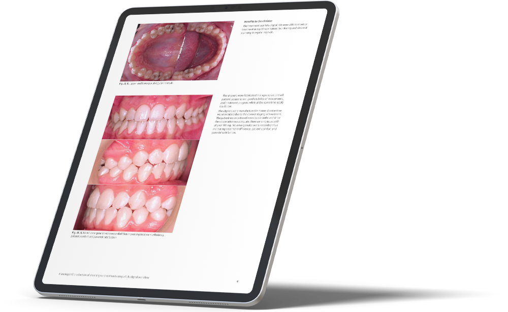 Dental images on tablet
