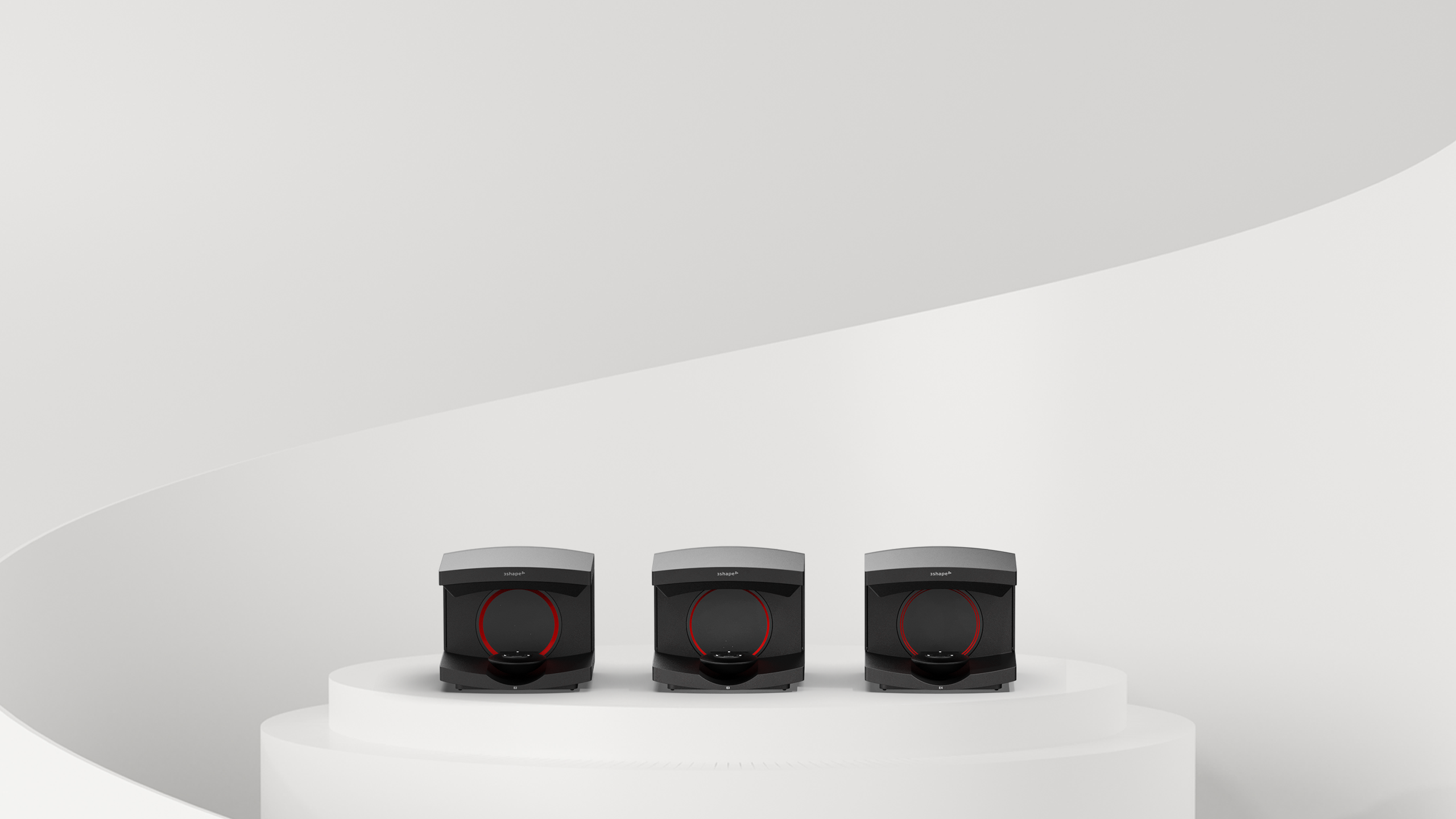 Three E-Series lab scanners