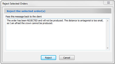 A message dialog will pop up