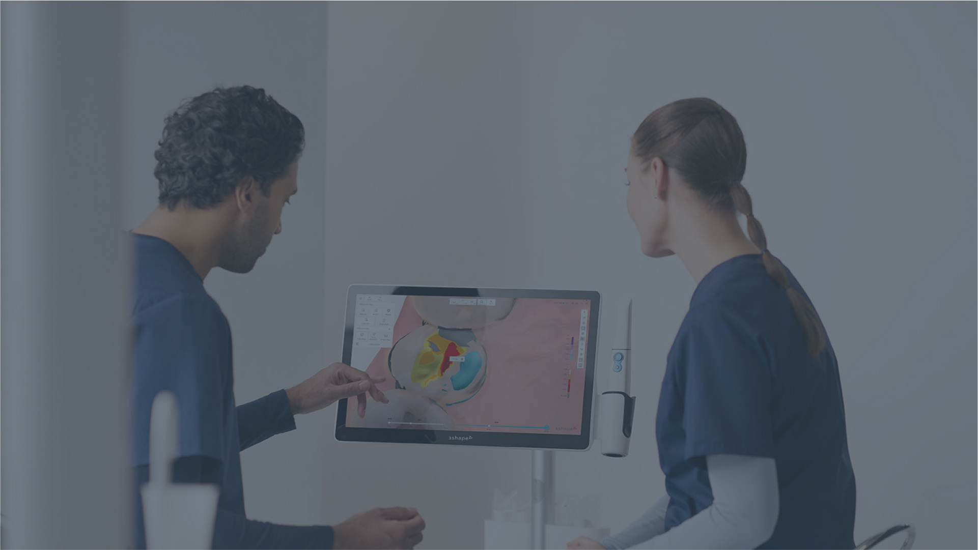 Dental procedure with TRIOS scanner